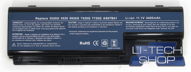 Batteria per ACER AS07B42 AS07B51 AS07B52 AS07B61 NUOVA  